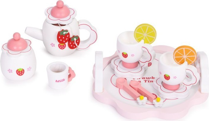Дерев'яний ігровий набір EcoToys до чаювання 14 предметів HM260872 (5905817007233) - зображення 3