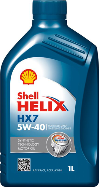 Olej silnikowy Shell Helix HX7 5W40 1 l (5011987068797) - obraz 2