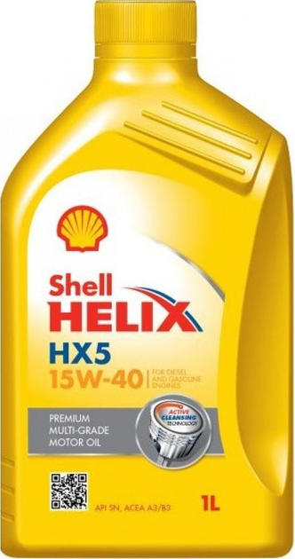 Olej silnikowy Shell Helix HX5 15W40 1 l (5011987150799) - obraz 1