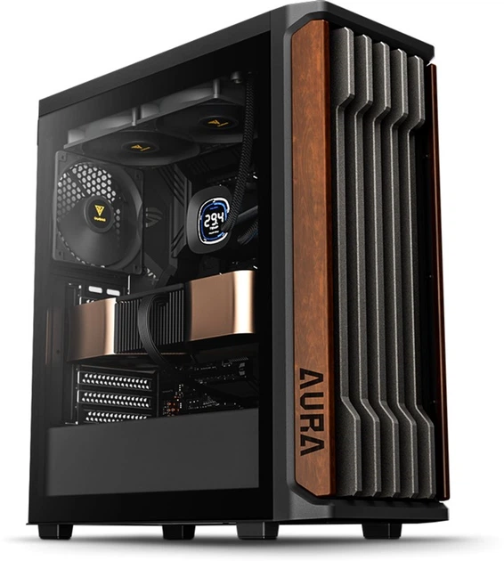 Корпус Gamdias AURA GC11 WOOD Mid-Tower PC Case (4711514503753