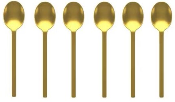 Набір ложок для мокко MEPRA Stile Gift Oro Ice 6 шт (107544608OI) - зображення 1