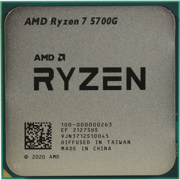 Процессор AMD Ryzen 7 5700G (3.8GHz 16MB 65W AM4) Tray (100