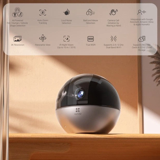 IP видеокамера Ezviz E6 (5W2F,4mm cs-e6) Wi-Fi - Фото 2 IP видеокамера Ezviz E6 (5W2F,4mm cs-e6) Wi-Fi - изображение 2