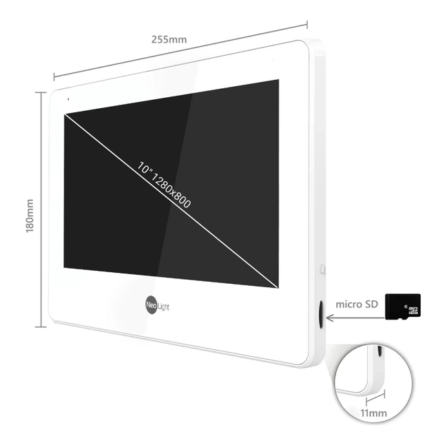 Видеодомофон NeoLight MEZZO Hybrid White - изображение 2