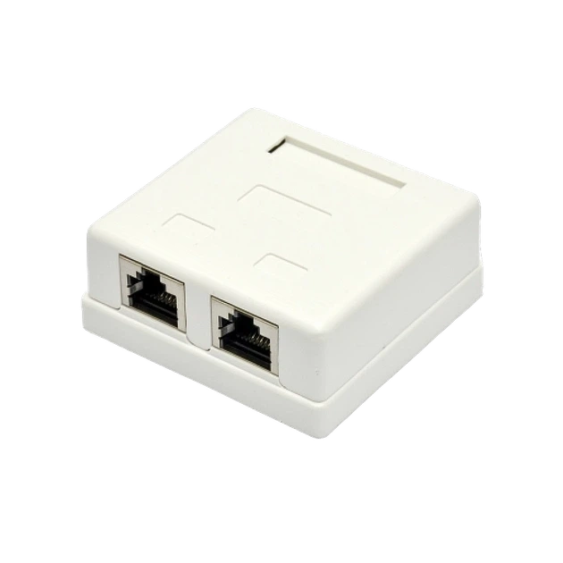 Розетка внешняя 2хSTP RJ45 EPNew - Фото 1 Розетка внешняя 2хSTP RJ45 EPNew - изображение 1