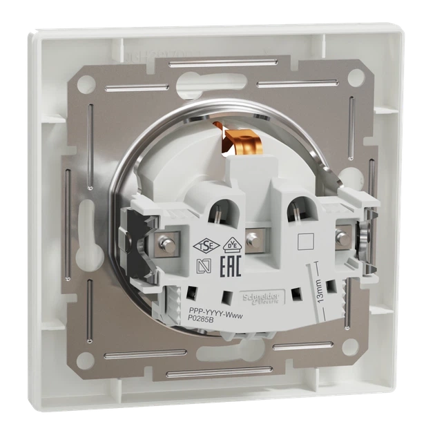 Розетка одинарная с заземлением и шторкой Schneider Electric ASFORA EPH2900221 - Фото 2 Розетка одинарная с заземлением и шторкой Schneider Electric ASFORA EPH2900221 - изображение 2