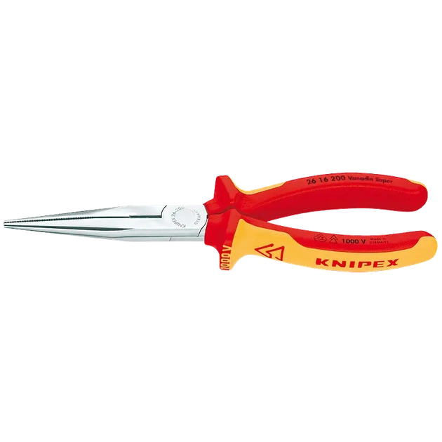 Плоские круглогубцы KNIPEX 26 16 200 200 мм - Фото 1 Плоские круглогубцы KNIPEX 26 16 200 200 мм - изображение 1