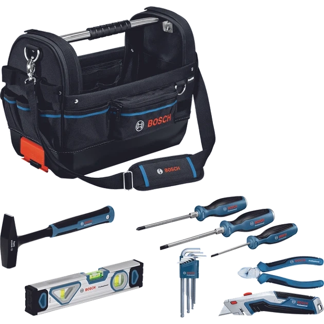 Набір ручних інструментів з сумкою Bosch GWT 20 (1600A02H5B) - Фото 1 Набір ручних інструментів з сумкою Bosch GWT 20 (1600A02H5B) - зображення 1
