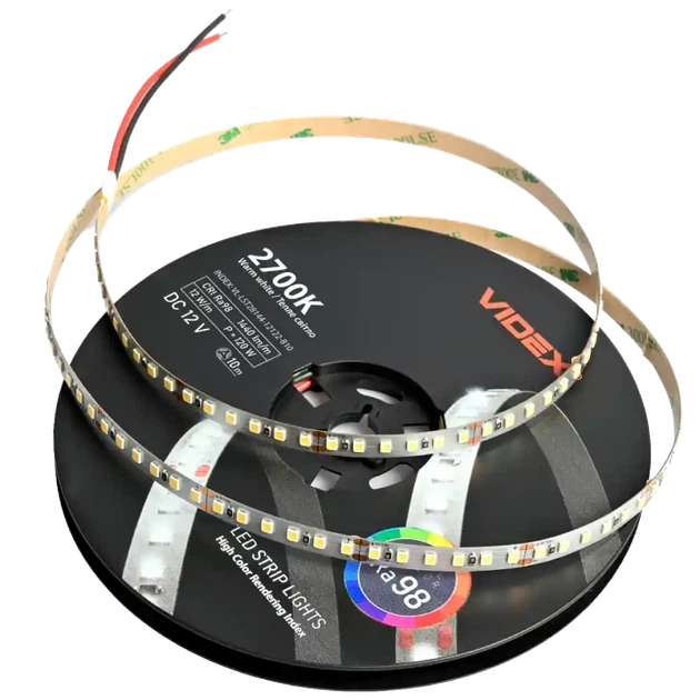 LED стрічка VIDEX (VL-LST28144-12122-B10) DC12V 120W 10M 2700К - зображення 3