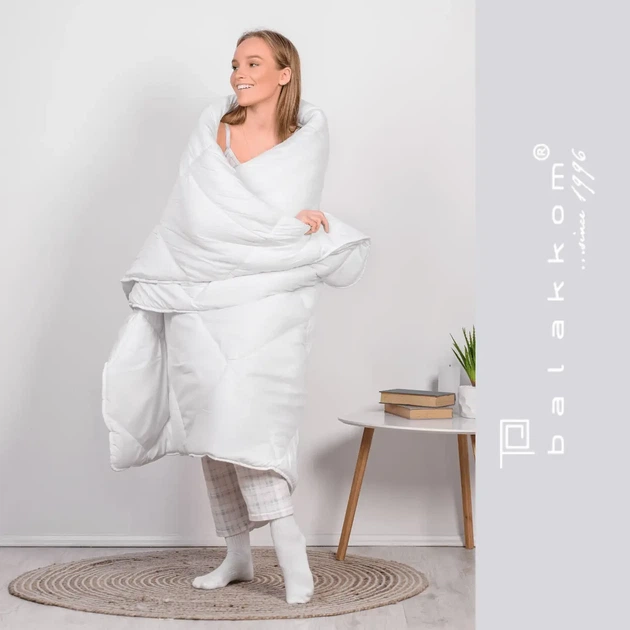 Ковдра півтораспальна 140×205 літня легка ТЕП Friendly White Comfort, антиалергійна, мікрофібра, 200 г/м² (1-03250_00000) - зображення 8