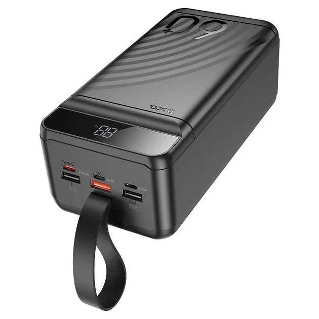 Power bank Hoco J123С 60000mAh PD20W QC3.0 22.5W чорний - Фото 4 Power bank Hoco J123С 60000mAh PD20W QC3.0 22.5W чорний - зображення 4