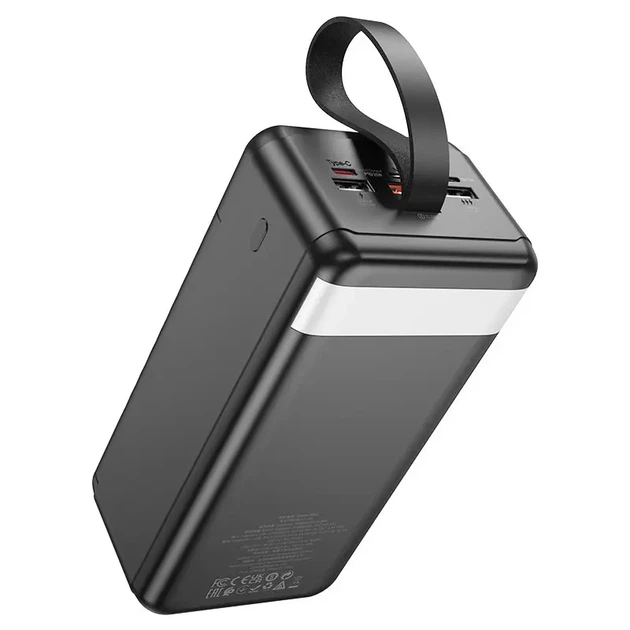 Power bank Hoco J123С 60000mAh PD20W QC3.0 22.5W чорний - Фото 5 Power bank Hoco J123С 60000mAh PD20W QC3.0 22.5W чорний - зображення 5