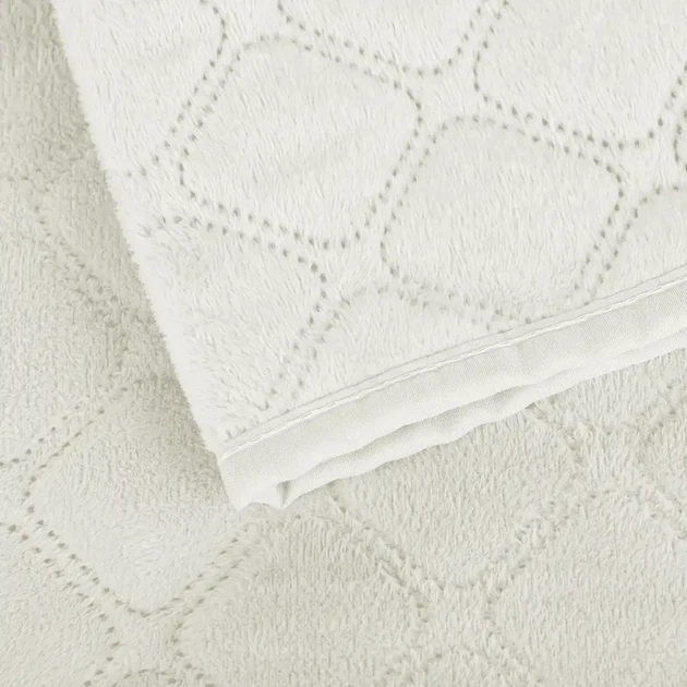 Покрывало ТЕП "VELOUR" Молочное/Ромб круглый, 220x240 – комфортная мягкость (4-00517_22468) - Фото 6 Покрывало ТЕП "VELOUR" Молочное/Ромб круглый, 220x240 – комфортная мягкость (4-00517_22468) - изображение 6