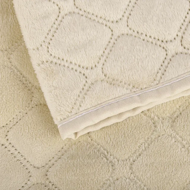 Покрывало ТЕП "VELOUR" Бежевое/Ромб прямой, 180x240 - изображение 6