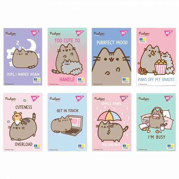 Блокнот YES, А7, 48 листов, Pusheen, ячейка, (152111) - Фото 1 Блокнот YES, А7, 48 листов, Pusheen, ячейка, (152111) - изображение 1