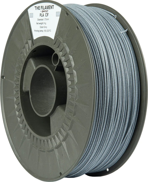 Пластик для 3D принтера Spectrum PLA CF 1.75 мм 1 кг Grey (TF-24099) - зображення 2