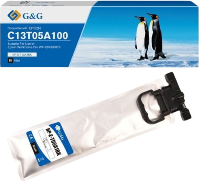 Tusz G&G do Epson C13T05A100 Black (NP-E-T05A1BK-A) - obraz 1