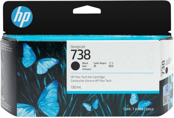 Tusz HP 738 Black 300 ml (498N8A) - obraz 1