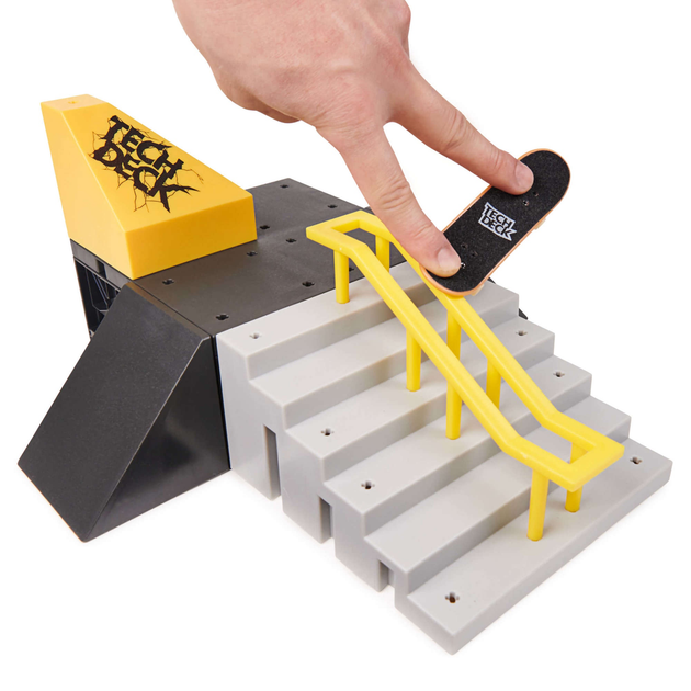 Zestaw Fingerboard Tech Deck kolorowa deskorolka Pyramid Shredder Rampa + naklejki (778988499306) - obraz 2