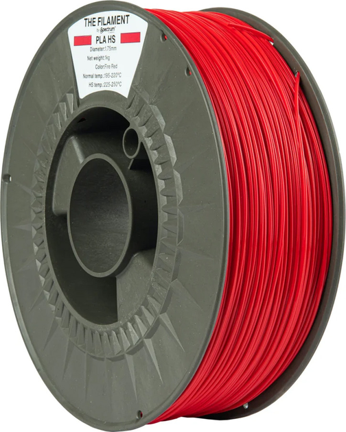 Filament do drukarek 3D Spectrum PLA HS 1.75 mm 1 kg Red (TF-24034) - obraz 2