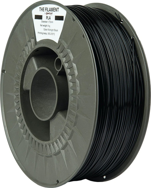 Пластик для 3D принтера Spectrum PLA 1.75 мм 1 кг Black (TF-24000) - зображення 2