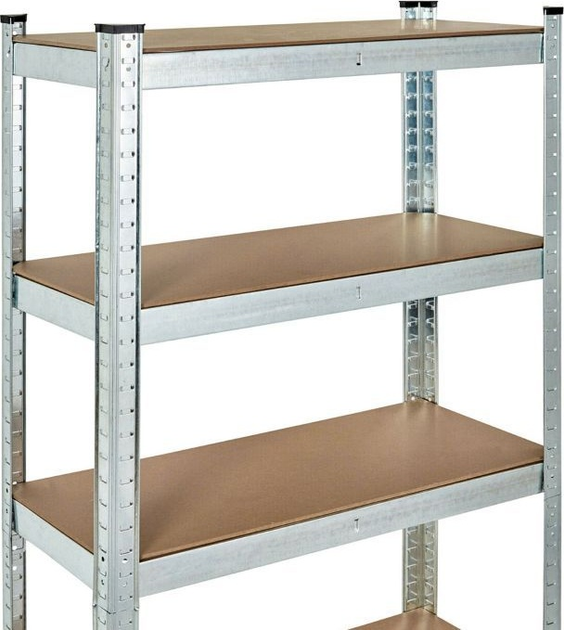 Стелаж металевий ModernHome by Multistore G12045 205 x 120 x 45 см Срібний (5905817006694) - зображення 6