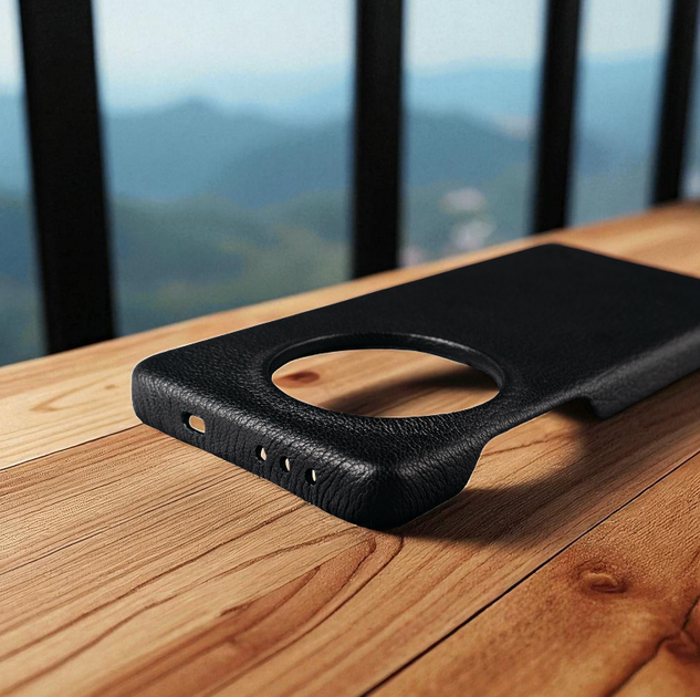 Кожаная накладка Stenk Cover для OnePlus 13 Черный (78279) - изображение 3