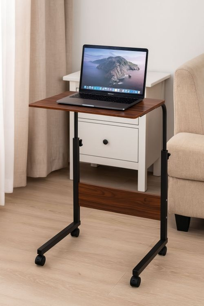 Stolik pod laptopa ModernHome by Multistore z kółkami Ciemny brąz ( PJJCT0135-60D) - obraz 9
