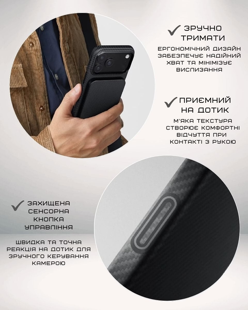 Панель Pitaka Ultra-Slim Case with PitaTap Twill 600D для