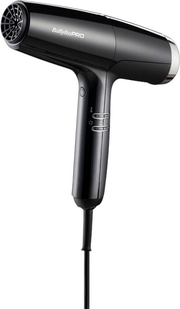Фен BaByliss Pro FALCO BAB8550BE Чорно-сріблястий - зображення 1