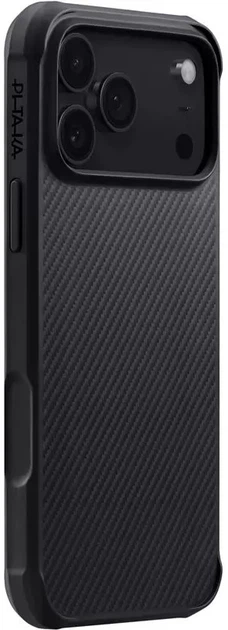 Панель Pitaka Aramid ProGuard Case Twill 600D для Apple iPhone 17 Pro Max Black/Grey (KI1701MGPM) - зображення 2