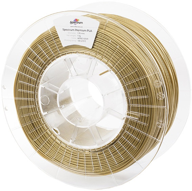 Filament do drukarek 3D Filament Spectrum PLA Glitter 1.75mm 1000 g Gold (5903175651570) - obraz 1