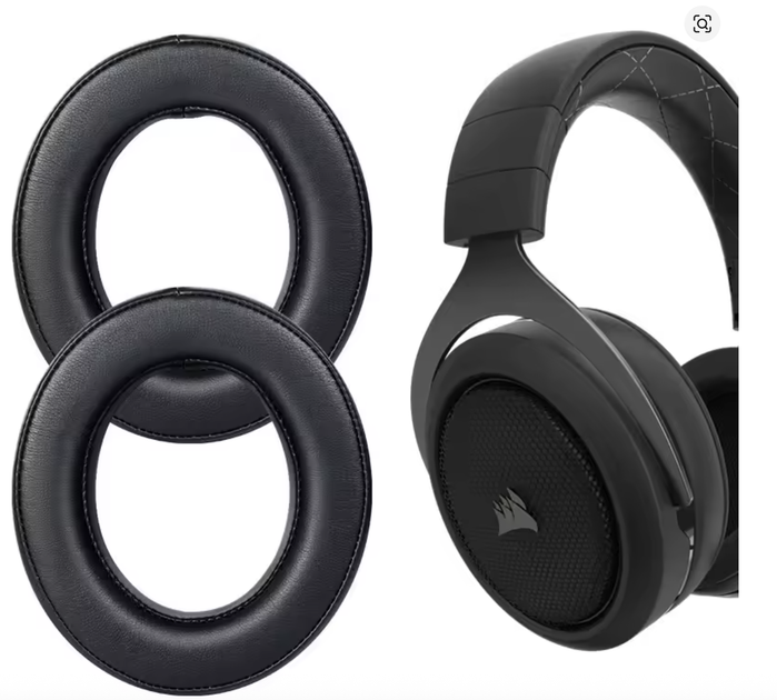 Амбушюры для Corsair HS50 Pro, HS60 Pro, HS70 Pro black черные - Фото 4 Амбушюры для Corsair HS50 Pro, HS60 Pro, HS70 Pro black черные - изображение 4