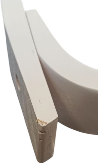 Fotel bujany ModernHome by Multistore regulowany podnozek bialo-czarny (TXRC-03 WHITE) (955555910847746) - Outlet - obraz 3