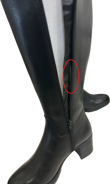 Kozaki damskie skorzane Parrotto WB70H07 37 25.2 cm Czarne (741049841956) (955555902603388) - Outlet - obraz 3