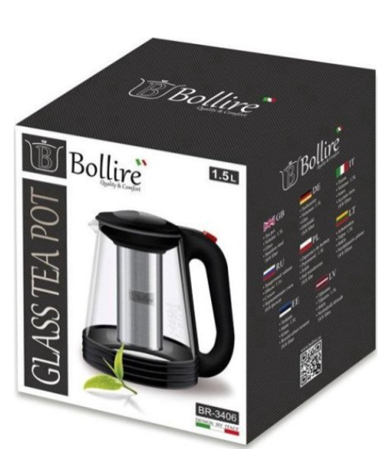 Czajnik do parzenia herbaty Bollire 1.5 l (4752132000507) - obraz 2