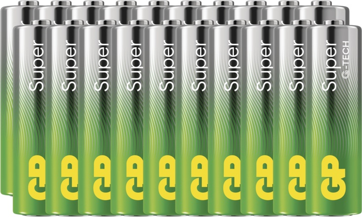 Bateria alkaliczna GP Super Alkaline AA Batteries 1.5V (20-Pack) (4891199224546) - obraz 1