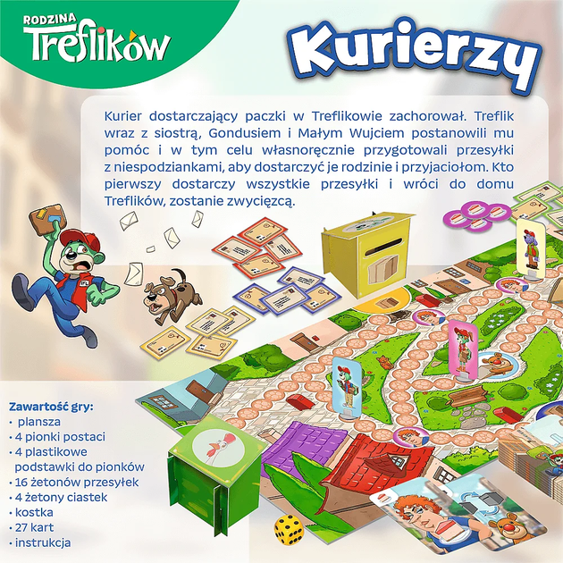 Настільна гра Trefl сімейна Кур'єри, Сім'я Трефліків (5900511028157) - зображення 3
