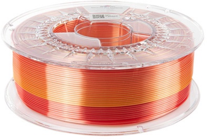 Filament do drukarek 3D Filament Spectrum PLA SILK Rainbow 1.75mm 1000 g Fire Red (5905991400820) - obraz 2
