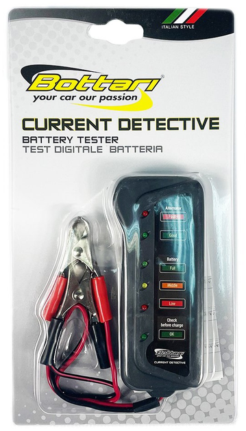 Tester do akumulatora Bottari CURRENT DETECTIVE 12 V (8052194281118) - obraz 1
