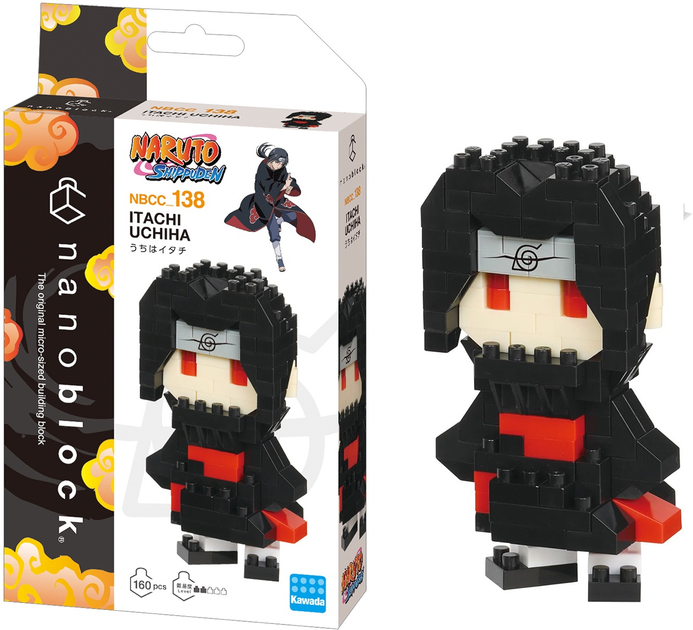 Klocki konstrukcyjne Nanoblock Naruto Itachi Uchiwa 160 elementów NBCC-138 (4972825224250) - obraz 5