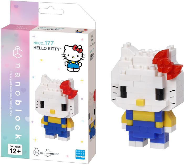 Klocki konstrukcyjne Nanoblock Hello Kitty 140 elementów NBCC_177 (4972825222737) - obraz 4