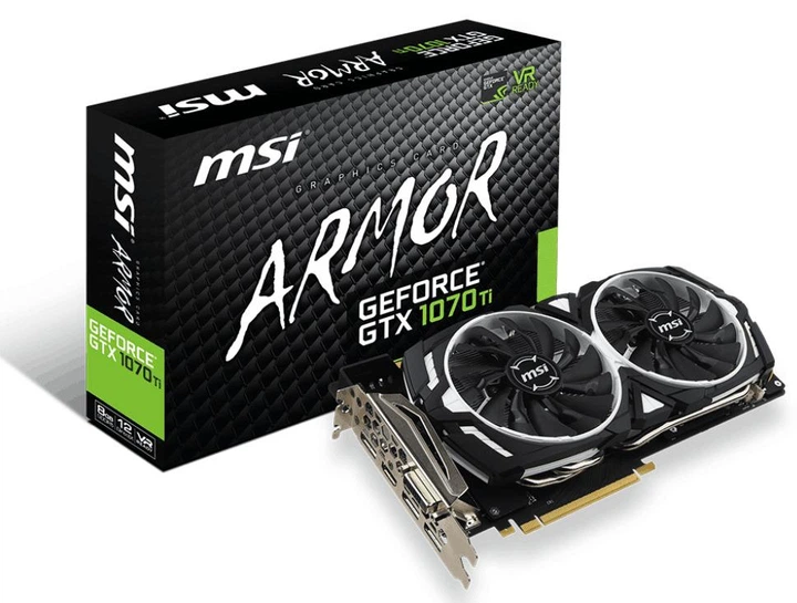 Відеокарта MSI GTX 1070Ti 8Gb ARMOR (GTX 1070 Ti ARMOR 8G) (GDDR5, 256 bit, PCI-E 3.0 x16) Б/в - зображення 5