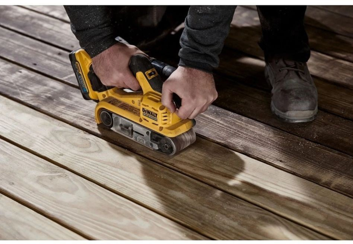 Szlifierka taśmowa DeWalt DCW220P2-QW 18V XR Brushless Belt Sander 2 x 5 Ah (5035048793862) - obraz 4