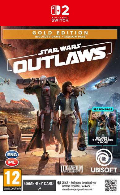 Гра Nintendo Switch 2 Star Wars Outlaws Gold Edition (електронний ключ) (3307216304838) - зображення 1