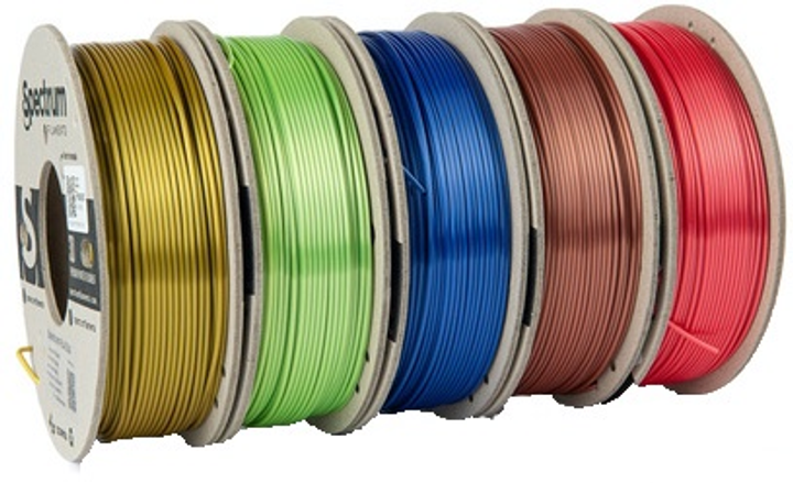 Пластик для 3D принтера Filament Spectrum 5PACK PLA SILK 1.75мм 1250 г Multicolored (5903175655462) - зображення 1