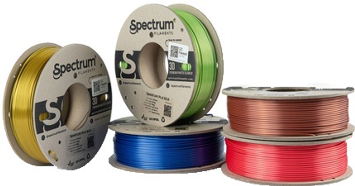 Пластик для 3D принтера Filament Spectrum 5PACK PLA SILK 1.75мм 1250 г Multicolored (5903175655462) - зображення 3