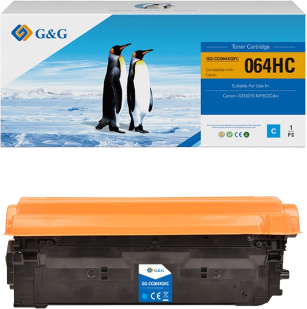 Toner G&G NT-CC064XQFC-RC Cyan - obraz 1