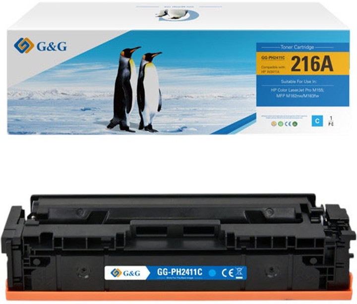 Toner G&G NT-PH2411C Cyan - obraz 1