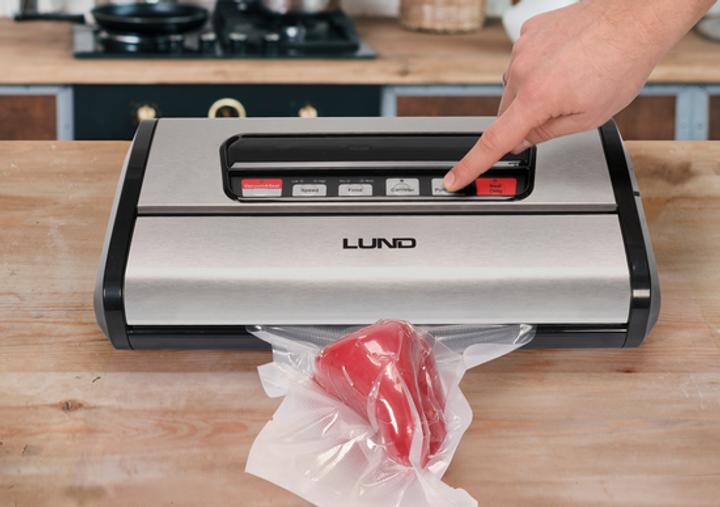 Вакуумний пакувальник Lund 67881 165 Вт максимальна ширина пакета 32 см 70 до -90 кПа (5906083080548) - зображення 11